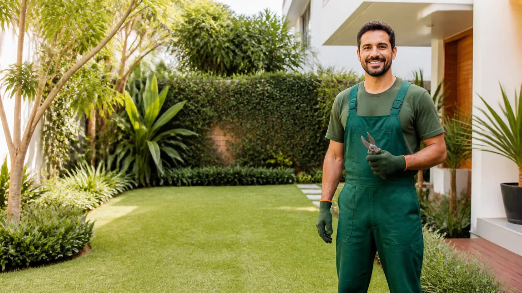 Profissional de Jardineiro Profissional em atividade
